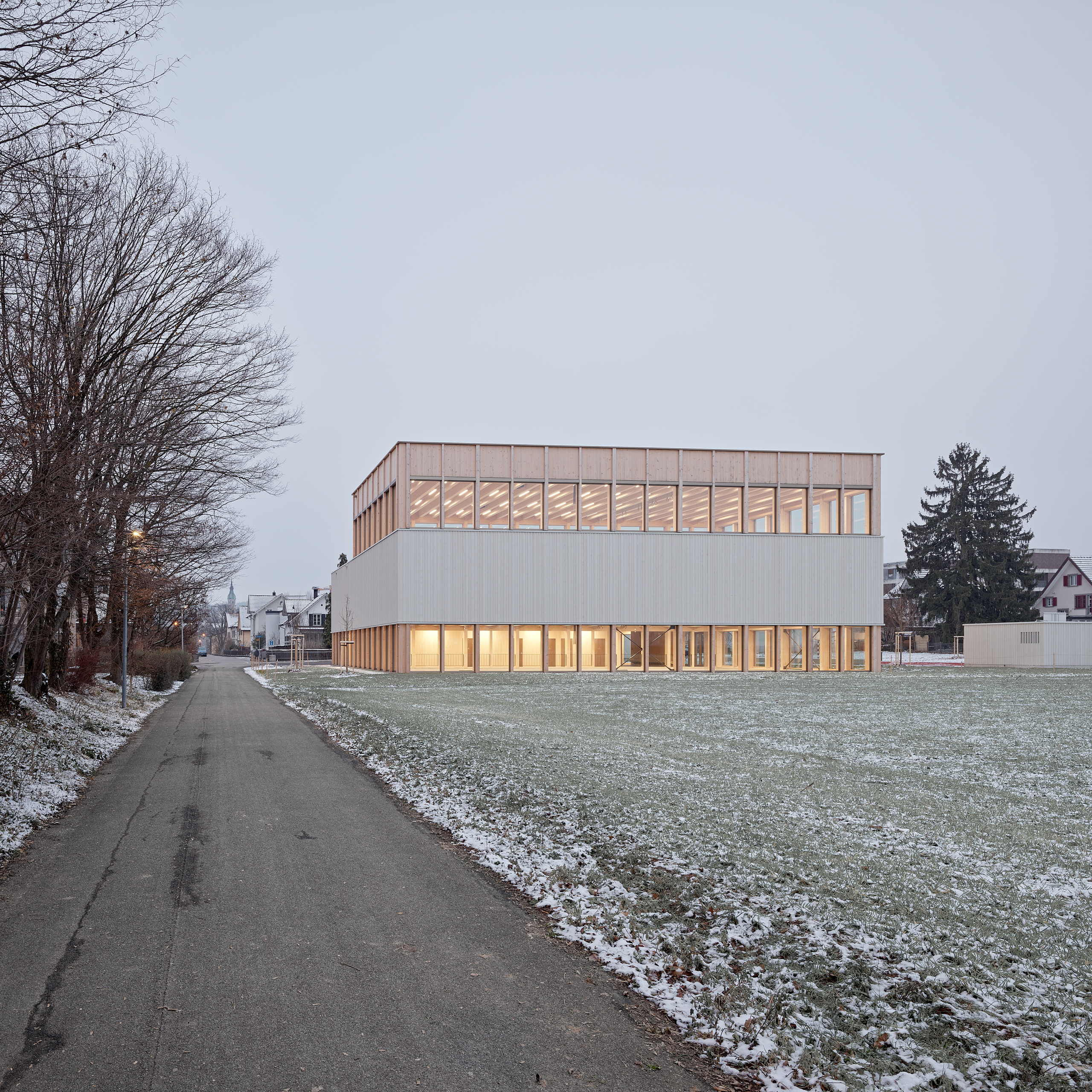 sporthallen bzt frauenfeld nord-westfassade